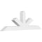 Ekena Millwork Saratoga Architectural Grade PVC Gable Bracket, 84"W x 28"H x 6"D x 6"F, 8/12 Pitch GBP084X28X0606SAR00 - alternate 1